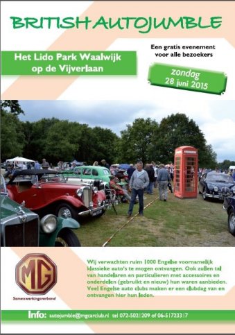 BRITISH AUTOJUMBLE in het Lido Park te Waalwijk